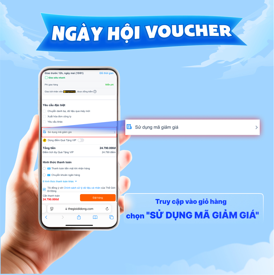 Cách sử dụng Phiếu Mua Hàng