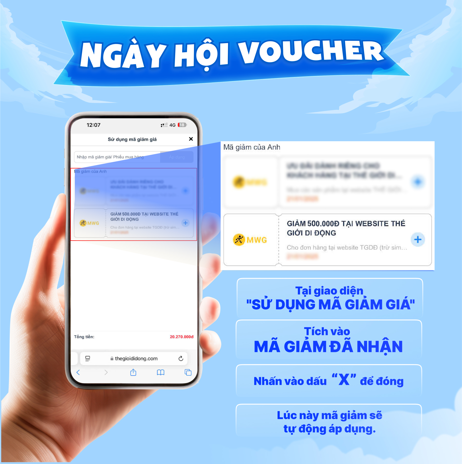 Ngày Hội Voucher Lần Đầu Xuất Hiện Tại Tgdđ, Săn Ngay Cơ Hội Giảm Giá Lên Đến 1.2 Triệu Cho Nhiều Sản Phẩm Điện Tử Ngày Hội Voucher Lần Đầu Xuất Hiện Tại Tgdđ, Săn Ngay Cơ Hội Giảm Giá Lên Đến 1.2 Triệu Cho Nhiều Sản Phẩm Điện Tử