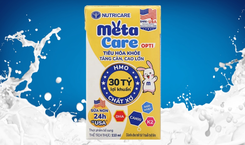 Sữa MetaCare Opti giúp tiêu hóa tốt, tăng cần