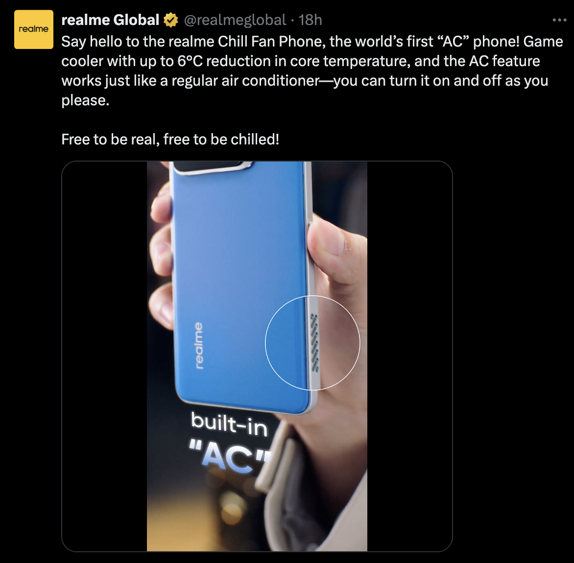 Realme Hé Lộ Chill Fan Phone Realme Hé Lộ Chill Fan Phone