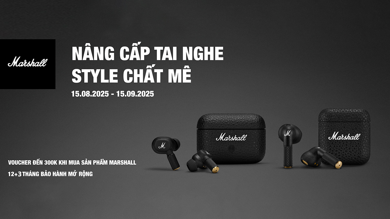 Nâng Cấp Tai Nghe Marshall, Tặng Voucher Đến 300K, Tổng Thời Hạn Bảo Hành Đến 15 Tháng Nâng Cấp Tai Nghe Marshall, Tặng Voucher Đến 300K, Tổng Thời Hạn Bảo Hành Đến 15 Tháng