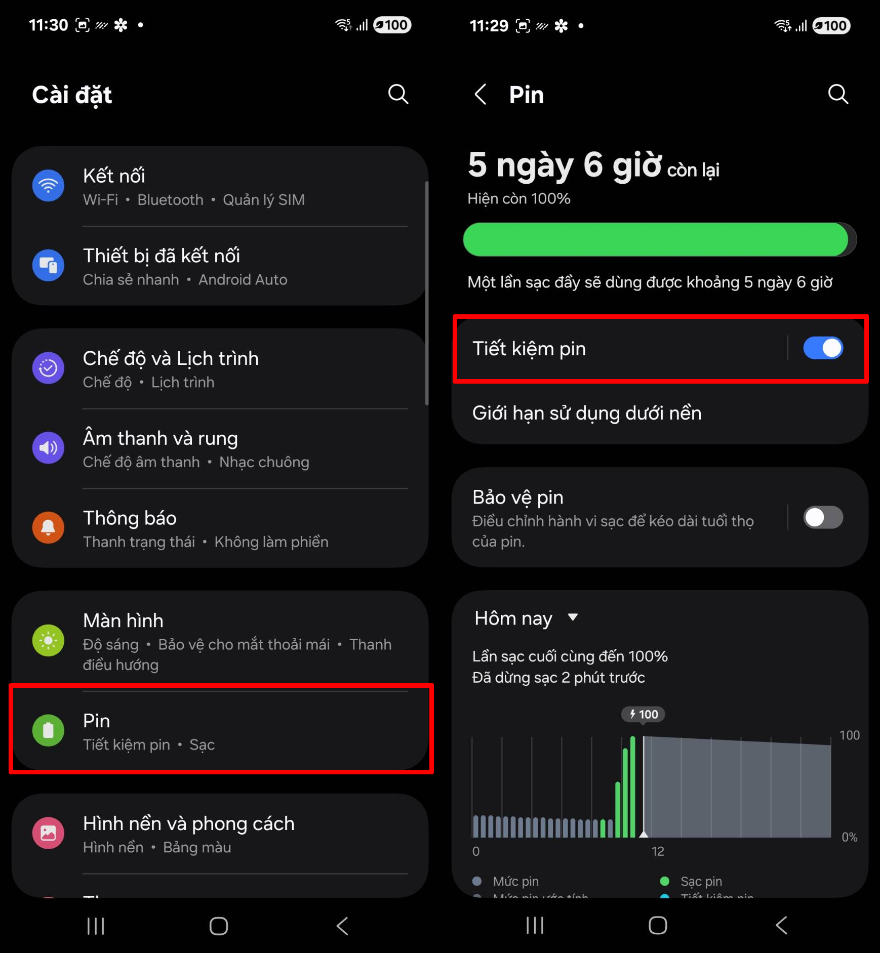 Cách bật tiết kiệm pin trên Galaxy A17 Cách bật tiết kiệm pin trên Galaxy A17