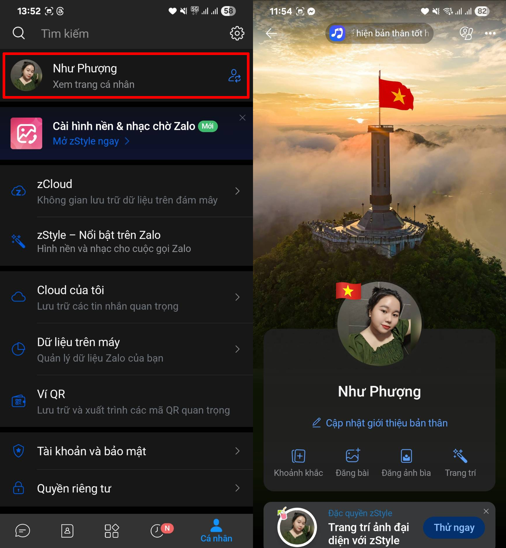 Cách Tạo Phong Cách Trang Cá Nhân 2/9 Trên Zalo Cách Tạo Phong Cách Trang Cá Nhân 2/9 Trên Zalo