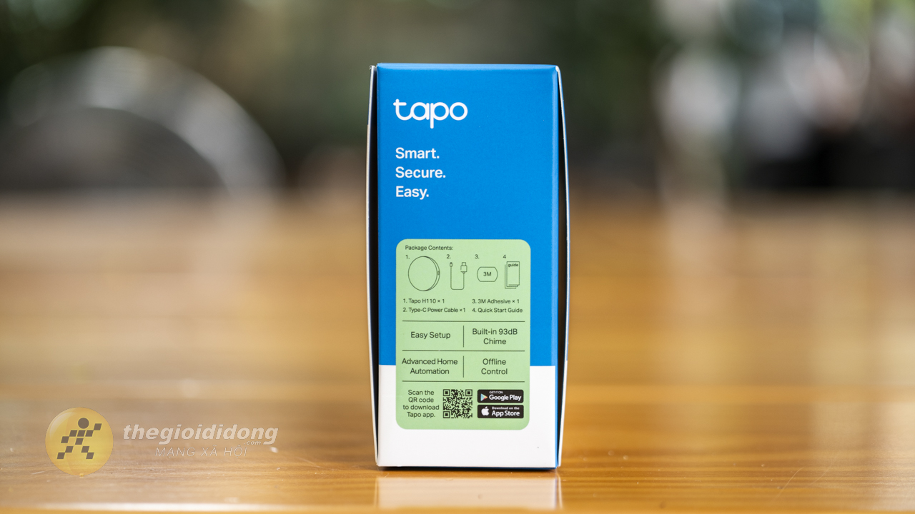 Cạnh Trái Của Hộp Tapo H110 Đề Cập Đến Những Gì Có Trong Hộp. Cạnh Trái Của Hộp Tapo H110 Đề Cập Đến Những Gì Có Trong Hộp.
