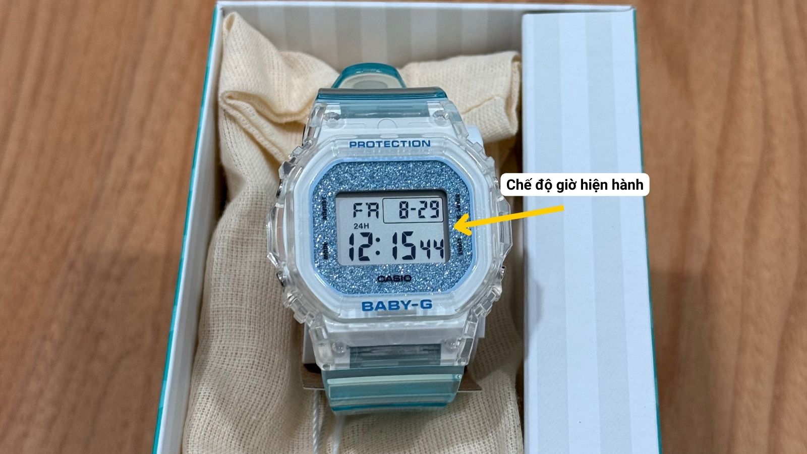 Chế độ giờ hiện h&agrave;nh