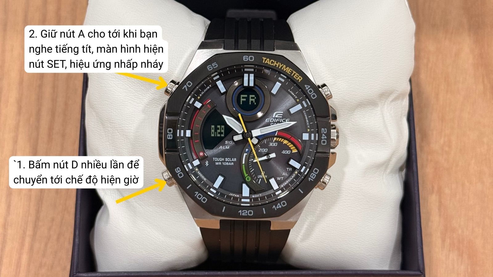 C&aacute;ch v&agrave;o chế độ c&agrave;i đặt giờ