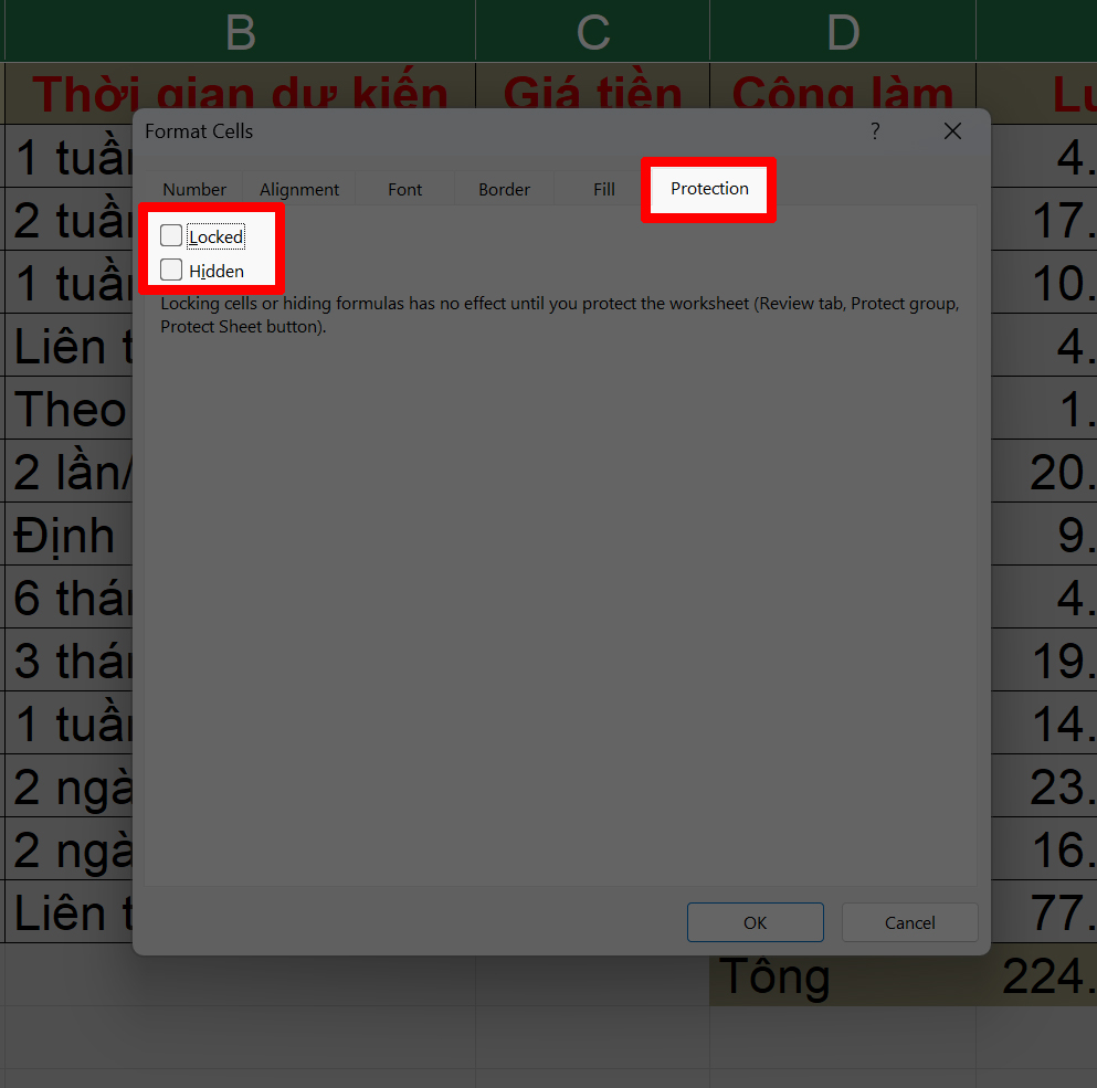 Cách Ẩn Công Thức Trong Excel Cách Ẩn Công Thức Trong Excel