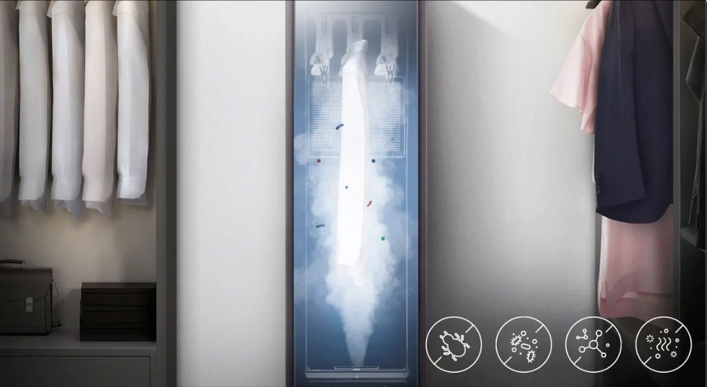 JetSteam thấm hơi nước nhẹ nhàng, giảm thiểu tác động cơ học lên sợi vải, tránh làm hư tổn hoặc phai màu quần áo JetSteam thấm hơi nước nhẹ nhàng, giảm thiểu tác động cơ học lên sợi vải, tránh làm hư tổn hoặc phai màu quần áo