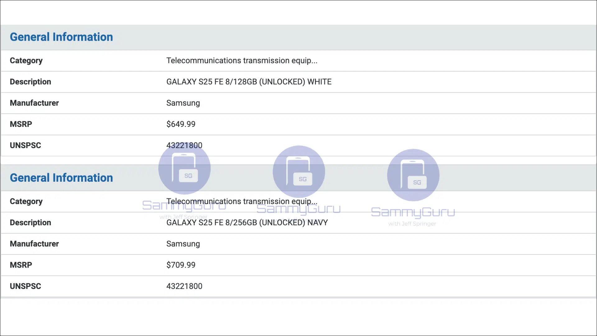 Samsung Galaxy S25 Fe Samsung Galaxy S25 Fe