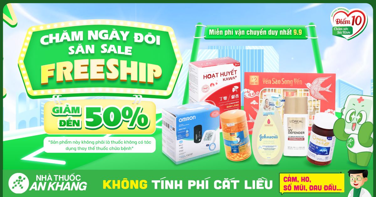 Chăm ngày đôi - Săn sale giảm đến 50% - Freeship