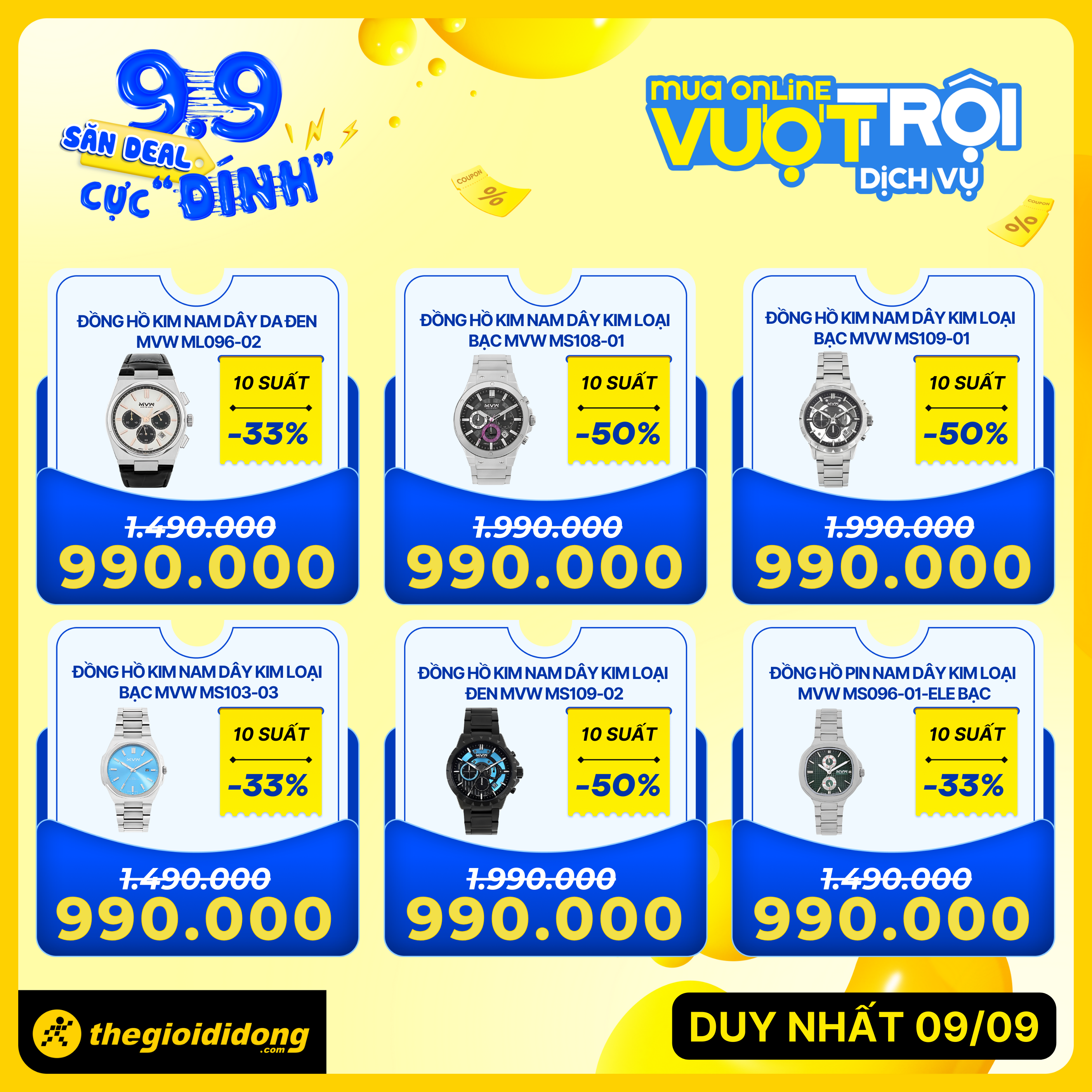 Tưng Bừng Ưu Đãi Ngày Đôi 9/9 – Săn Deal Công Nghệ, Nhận Ngay Pmh Lên Tới 1 Triệu Tưng Bừng Ưu Đãi Ngày Đôi 9/9 – Săn Deal Công Nghệ, Nhận Ngay Pmh Lên Tới 1 Triệu