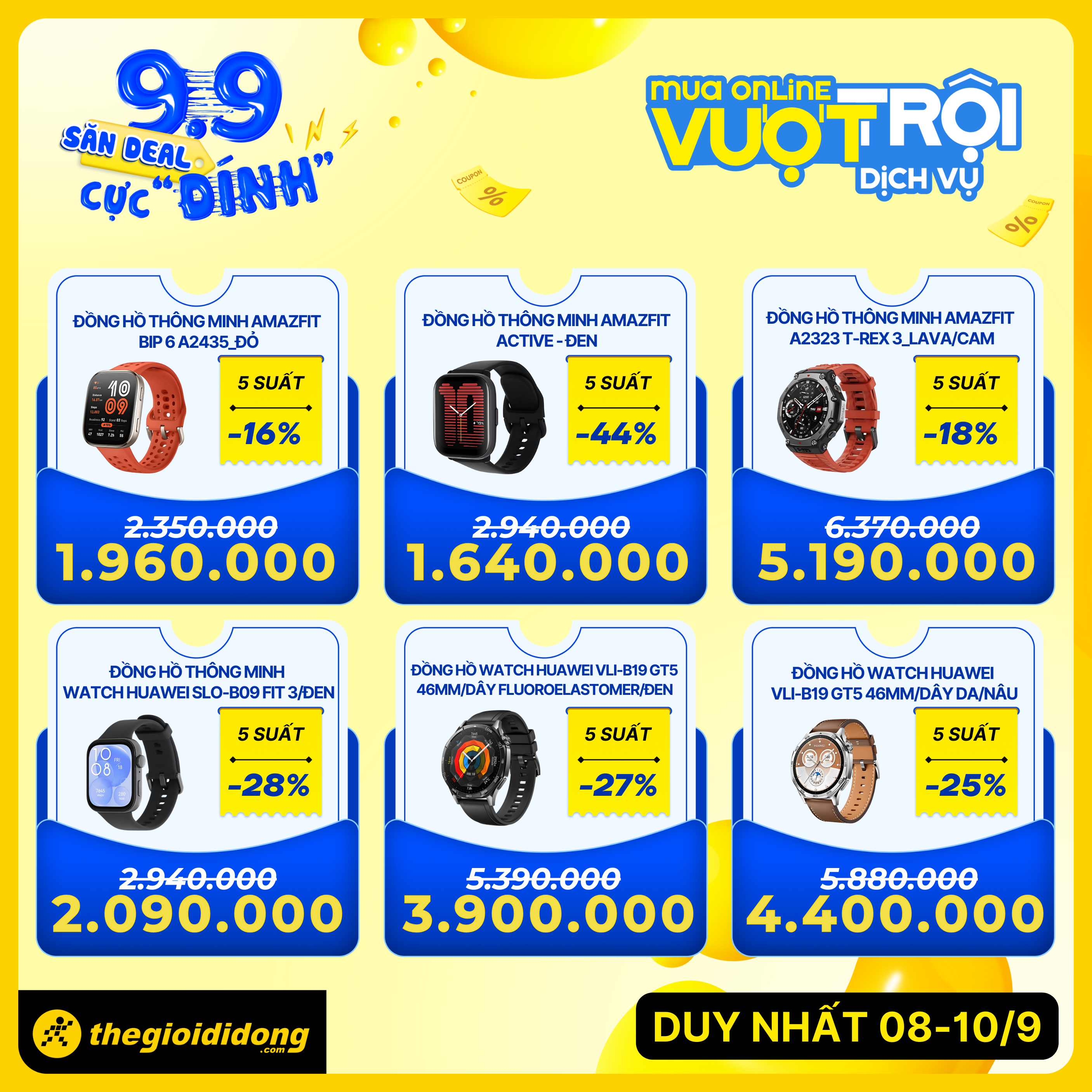 Tưng Bừng Ưu Đãi Ngày Đôi 9/9 – Săn Deal Công Nghệ, Nhận Ngay Pmh Lên Tới 1 Triệu Tưng Bừng Ưu Đãi Ngày Đôi 9/9 – Săn Deal Công Nghệ, Nhận Ngay Pmh Lên Tới 1 Triệu