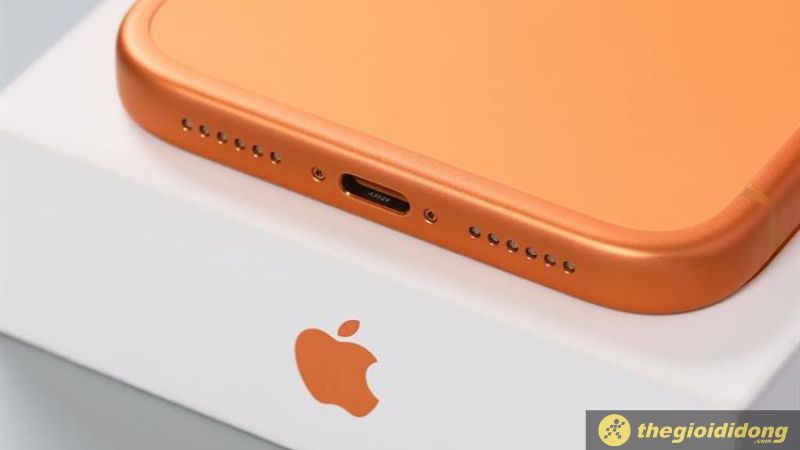 Hình thực tế cổng kết nối USB - C trên iPhone 17 Pro Max
