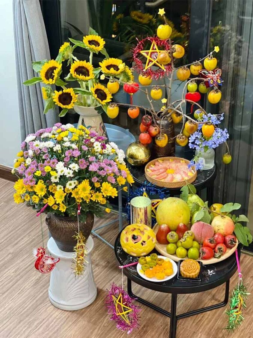 Mẫu trang trí mâm cỗ trung thu đơn giản 21