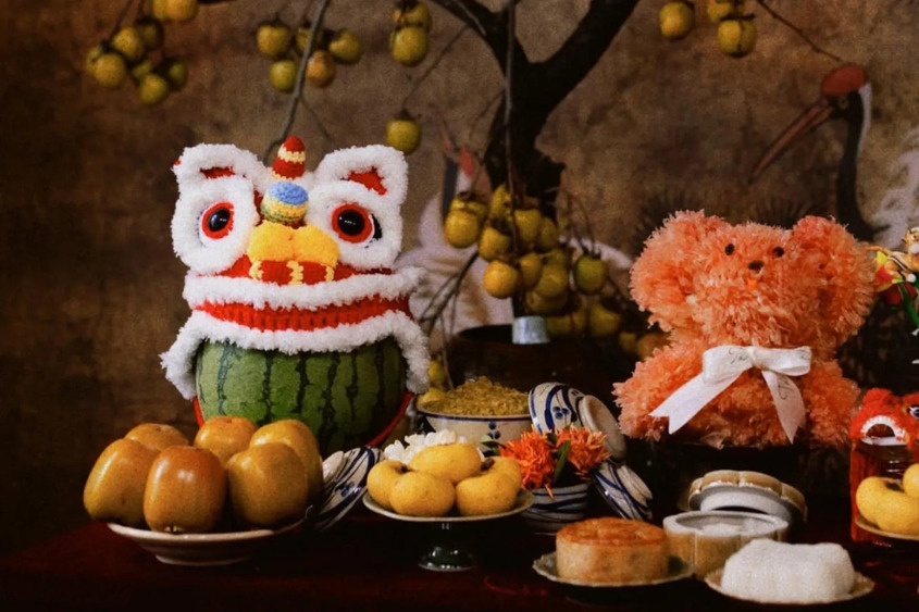 Mẫu trang trí mâm cỗ trung thu đơn giản 18