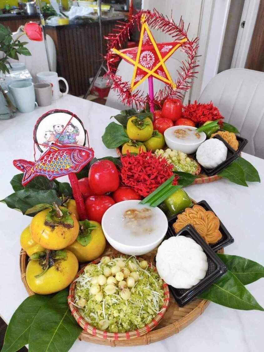 Mẫu trang trí mâm cỗ trung thu đơn giản 16