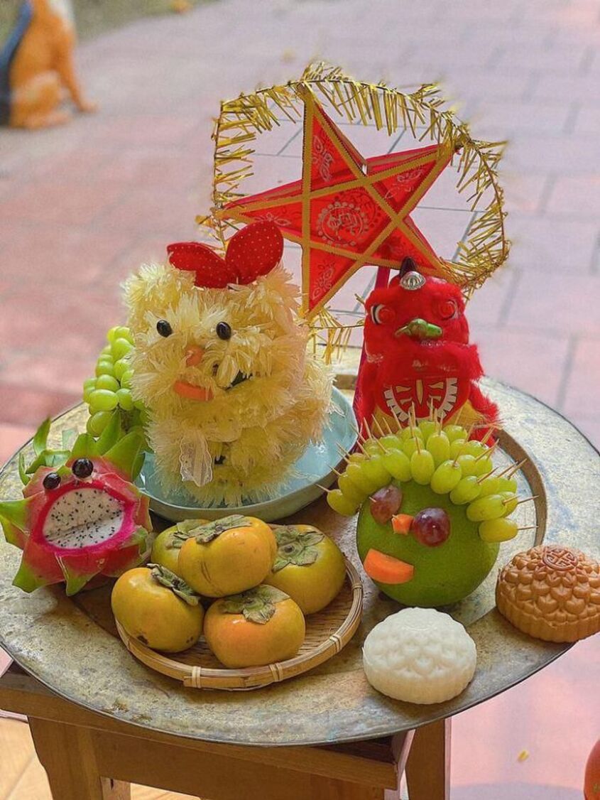 Mẫu trang trí mâm cỗ trung thu đơn giản 12