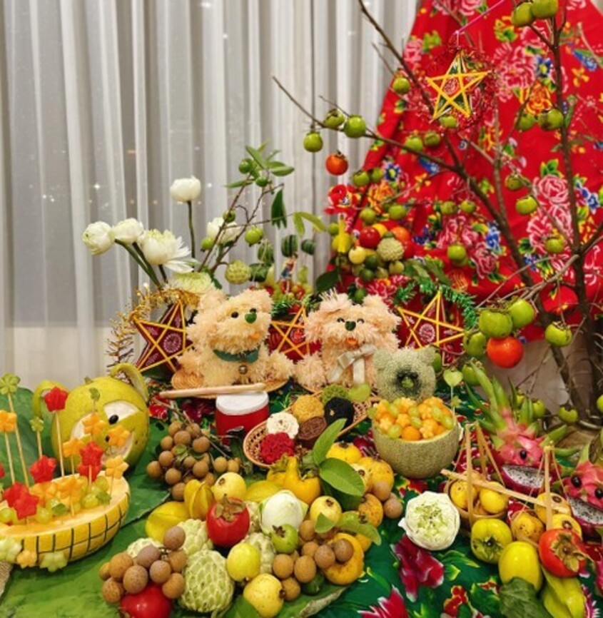 Mẫu trang trí mâm cỗ trung thu đơn giản 10