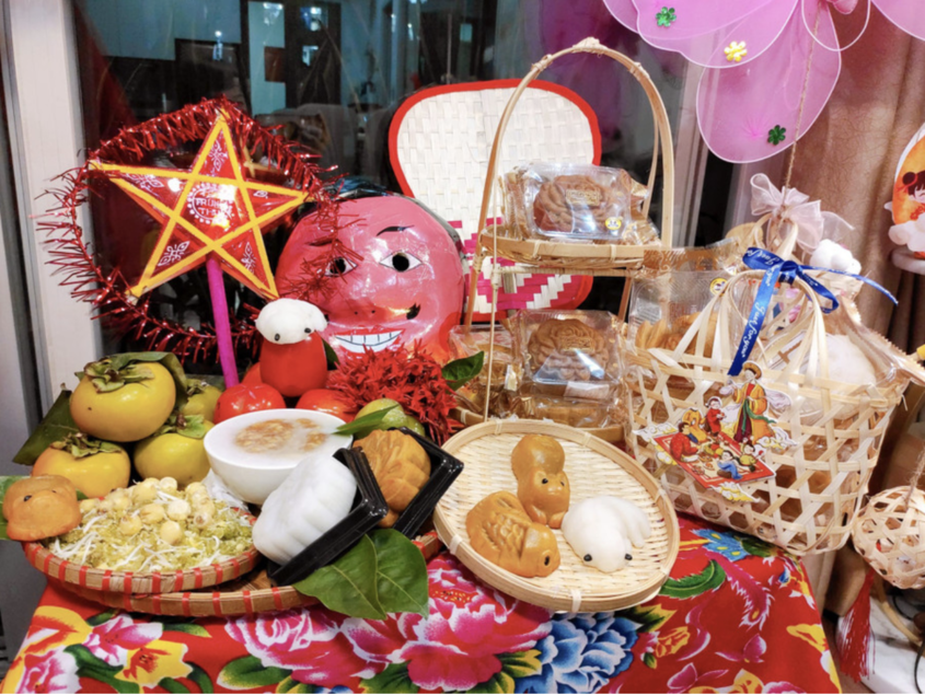 Mẫu trang trí mâm cỗ trung thu đơn giản 6