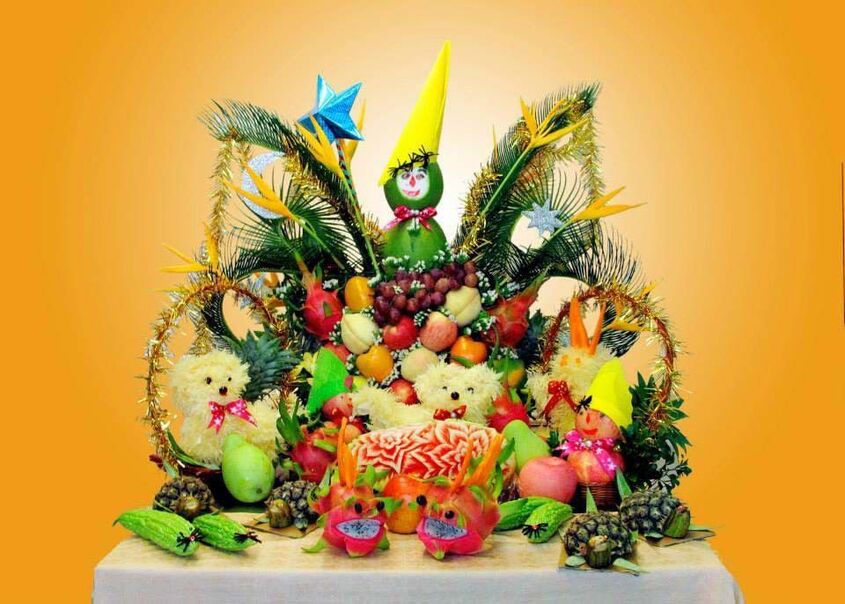 Trang trí mâm cỗ trung thu độc đáo 5