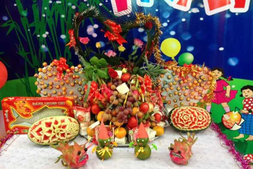 Trang trí mâm cỗ trung thu độc đáo 3