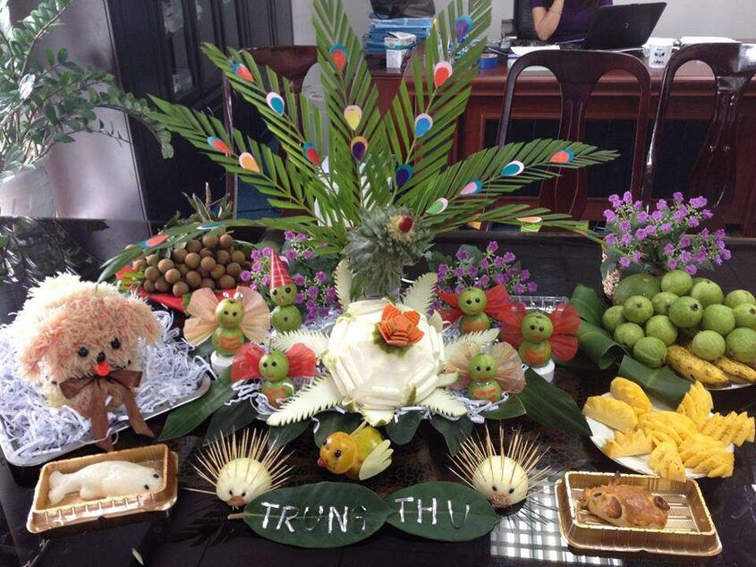 Trang trí mâm cỗ trung thu độc đáo 6