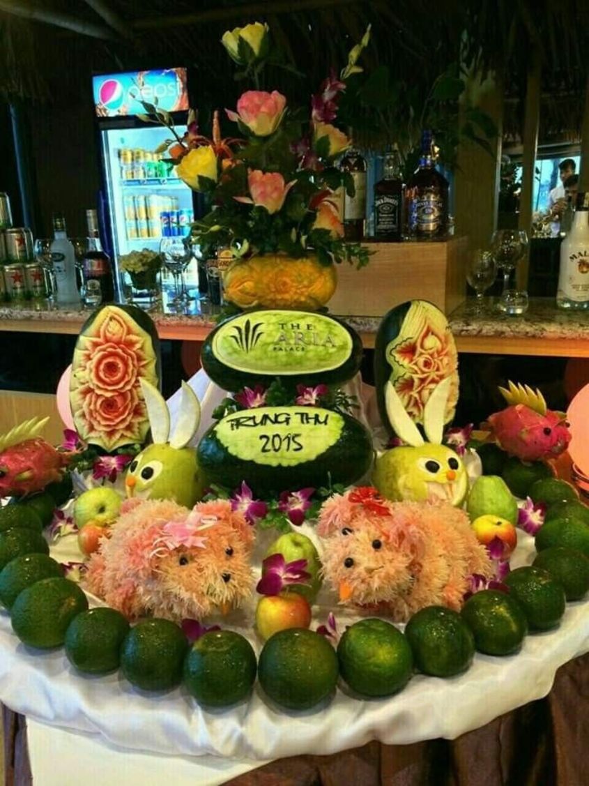 Trang trí mâm cỗ trung thu độc đáo 8