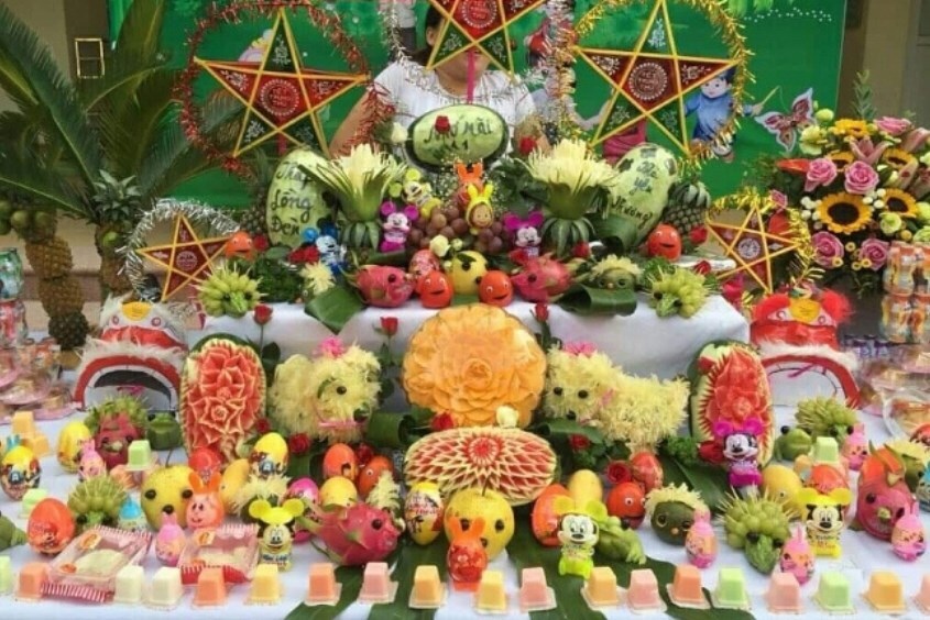 Trang trí mâm cỗ trung thu độc đáo 9