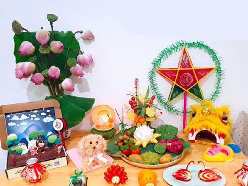 Trang trí mâm cỗ trung thu độc đáo 10