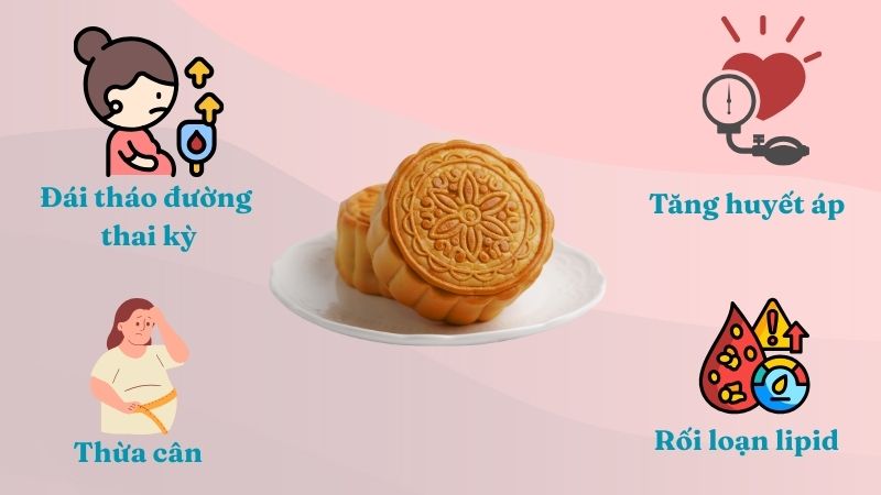 Mẹ bầu ăn quá nhiều bánh trung thu có thể gây hại đến sức khoẻ