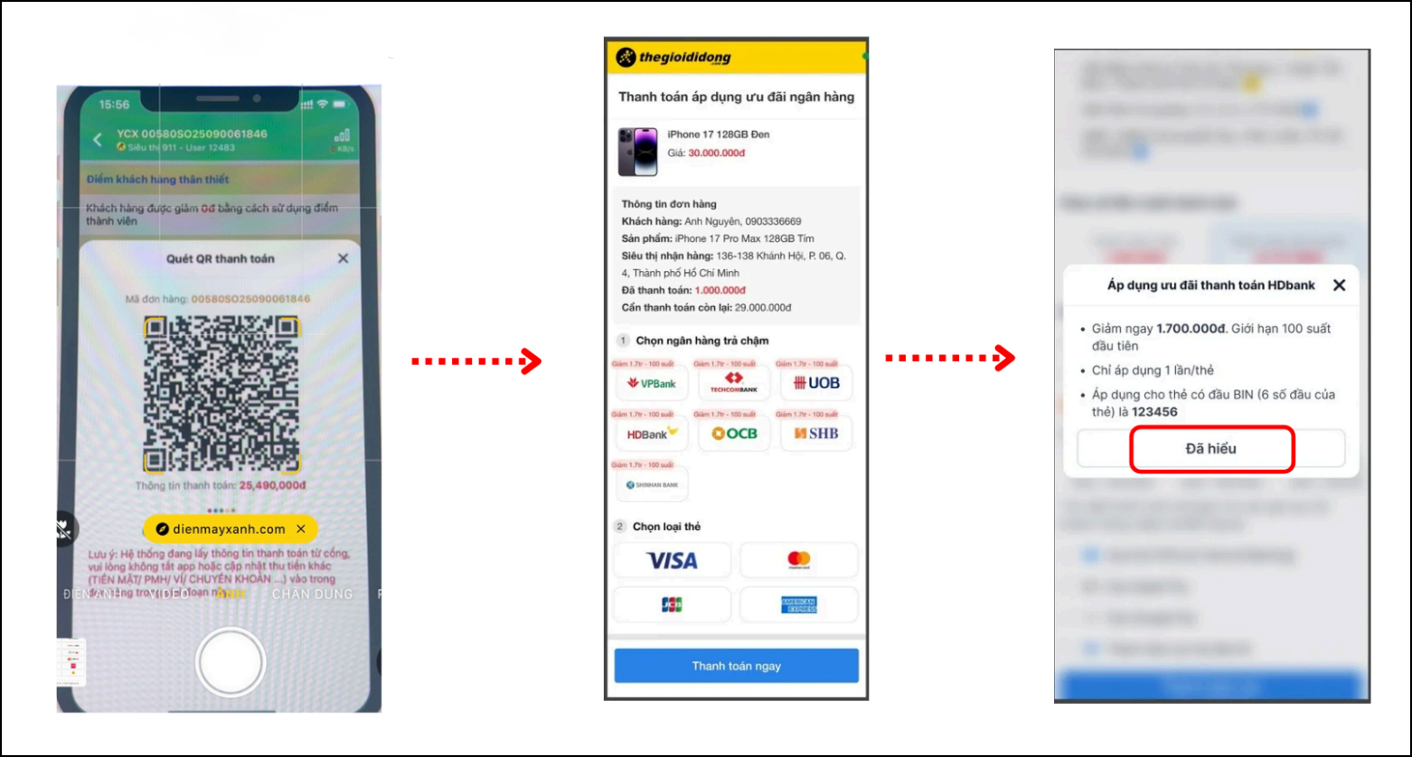 Hướng Dẫn Thanh Toán Khuyến Mãi Thẻ Khi Mua Iphone 17 Series Và Iphone Air Hướng Dẫn Thanh Toán Khuyến Mãi Thẻ Khi Mua Iphone 17 Series Và Iphone Air
