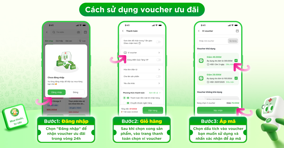 Cách nhận và sử dụng Phiếu mua hàng trên App An Khang