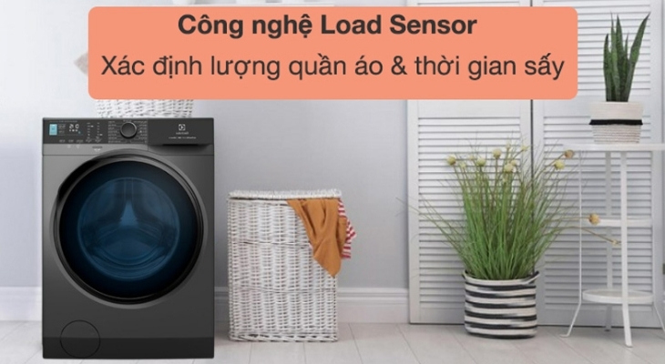 Công nghệ Load Sensor giúp xác định quần áo và thời gian giặt phù hợp