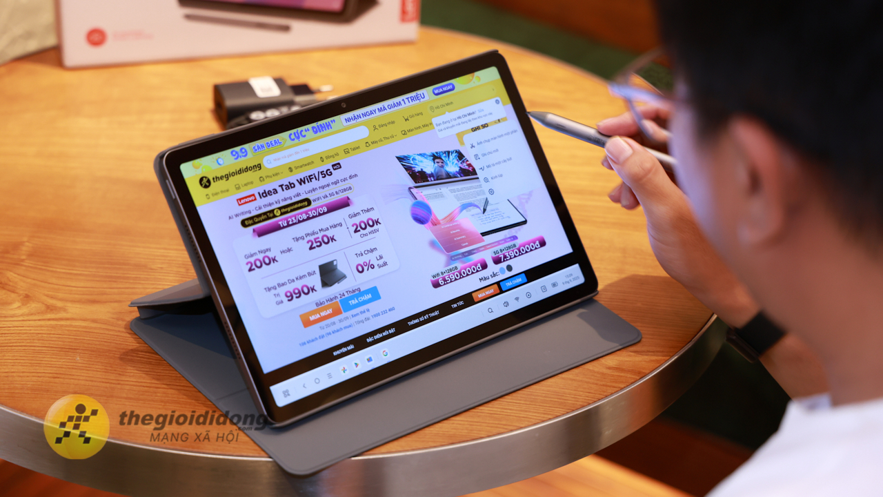 Trên tay Lenovo Idea Tab 5G: Tặng kèm bút và bao da chính hãng, giá chỉ từ 7.39 triệu đồng Trên tay Lenovo Idea Tab 5G: Tặng kèm bút và bao da chính hãng, giá chỉ từ 7.39 triệu đồng