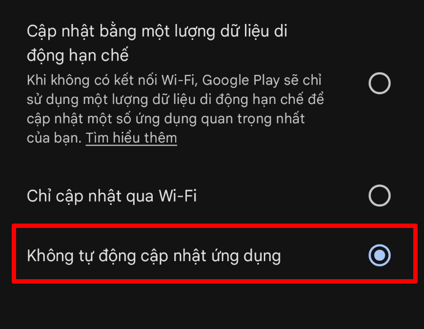Cách Tắt Tự Động Cập Nhật Ứng Dụng Trên Android Cách Tắt Tự Động Cập Nhật Ứng Dụng Trên Android