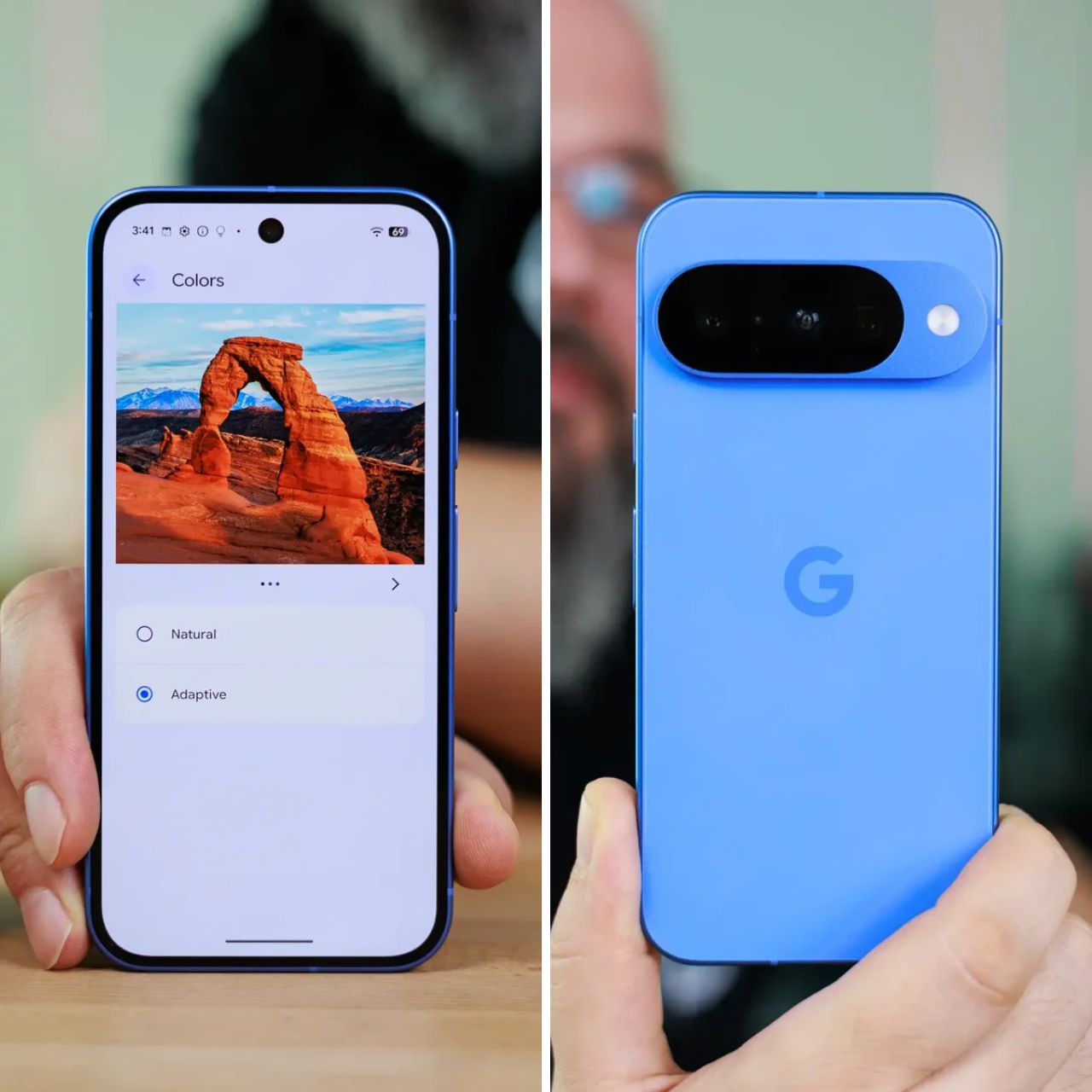 Mặt Lưng Kính Gorilla Glass Victus 2 Của Pixel 10 Có Lớp Hoàn Thiện Mờ, Chống Bám Vân Tay Hiệu Quả. Cụm Camera Bar Ngang Với Ba Ống Kính, Lồi Nhưng Không Gây Bập Bênh Khi Để Máy Trên Bàn. Mặt Lưng Kính Gorilla Glass Victus 2 Của Pixel 10 Có Lớp Hoàn Thiện Mờ, Chống Bám Vân Tay Hiệu Quả. Cụm Camera Bar Ngang Với Ba Ống Kính, Lồi Nhưng Không Gây Bập Bênh Khi Để Máy Trên Bàn.