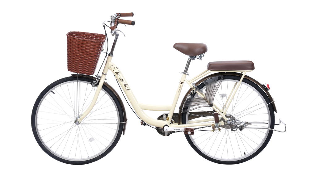 Xe đạp đường phố City Thống Nhất New 26 – 26 inch có giỏ xe và baga phía sau