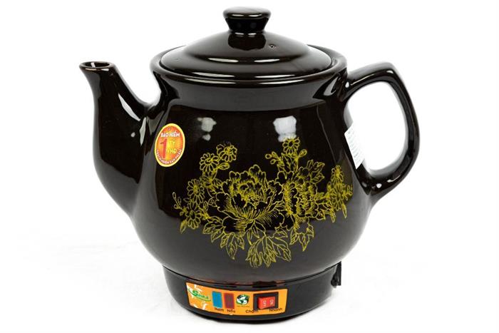 Siêu sắc thuốc điện Seika 3.2 lít SKS 326 màu đen bằng gốm sứ Bát Tràng