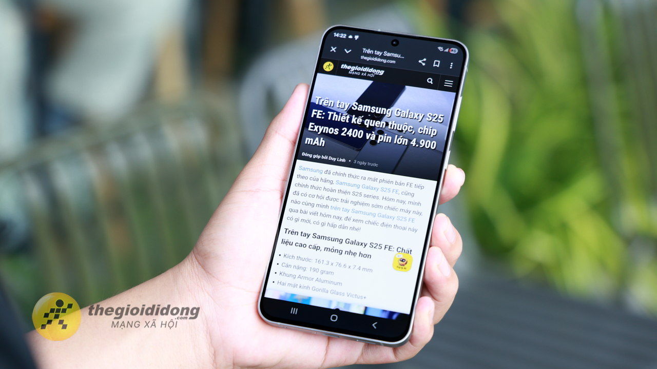 Đánh Giá Samsung Galaxy S25 Fe: Đáng Giá Từng Trải Nghiệm! Đánh Giá Samsung Galaxy S25 Fe: Đáng Giá Từng Trải Nghiệm!