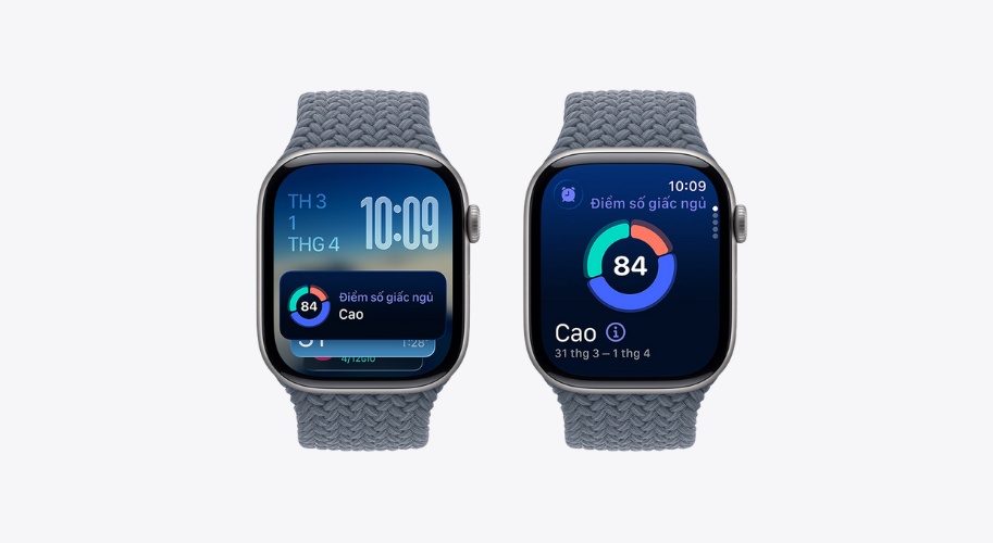 Thiết bị tính điểm số giấc ngủ dựa trên thời gian, thói quen đi ngủ, số lần thức giấc và từng giai đoạn ngủ
