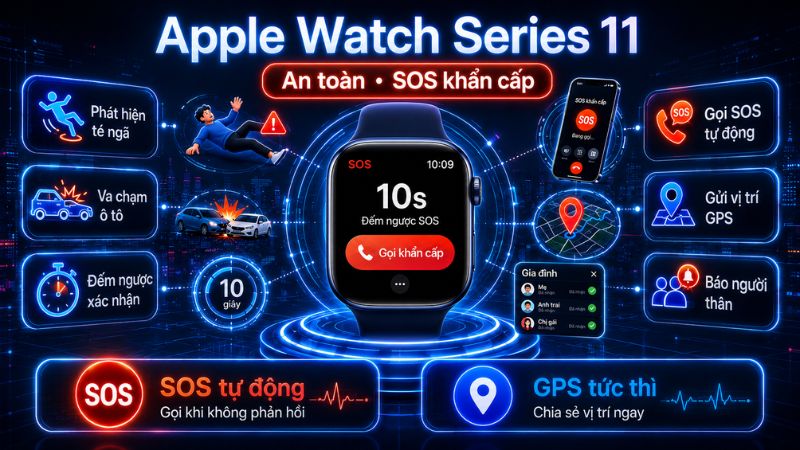 Apple Watch Series 11 co tinh nang an toan va SOS khan cap Apple Watch Series 11 co tinh nang an toan va SOS khan cap