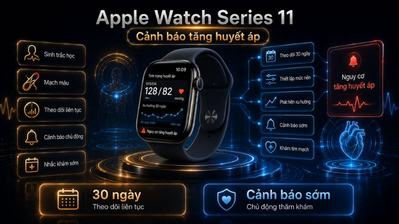 Apple Watch Series 11 ho tro canh bao som nguy co tang huyet ap Apple Watch Series 11 ho tro canh bao som nguy co tang huyet ap