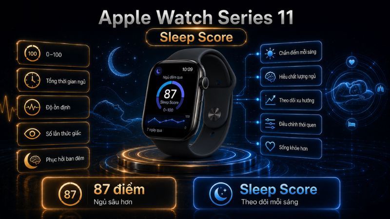 Apple Watch Series 11 cham diem giac ngu bang Sleep Score Apple Watch Series 11 cham diem giac ngu bang Sleep Score