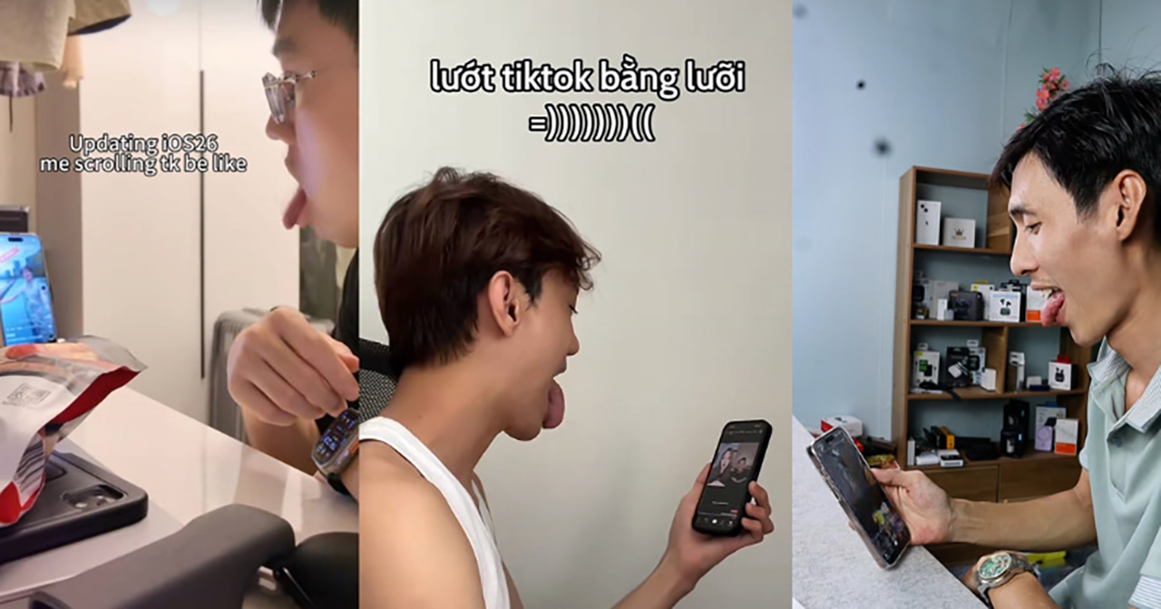 Cách lè lưỡi lướt TikTok trên iOS 26