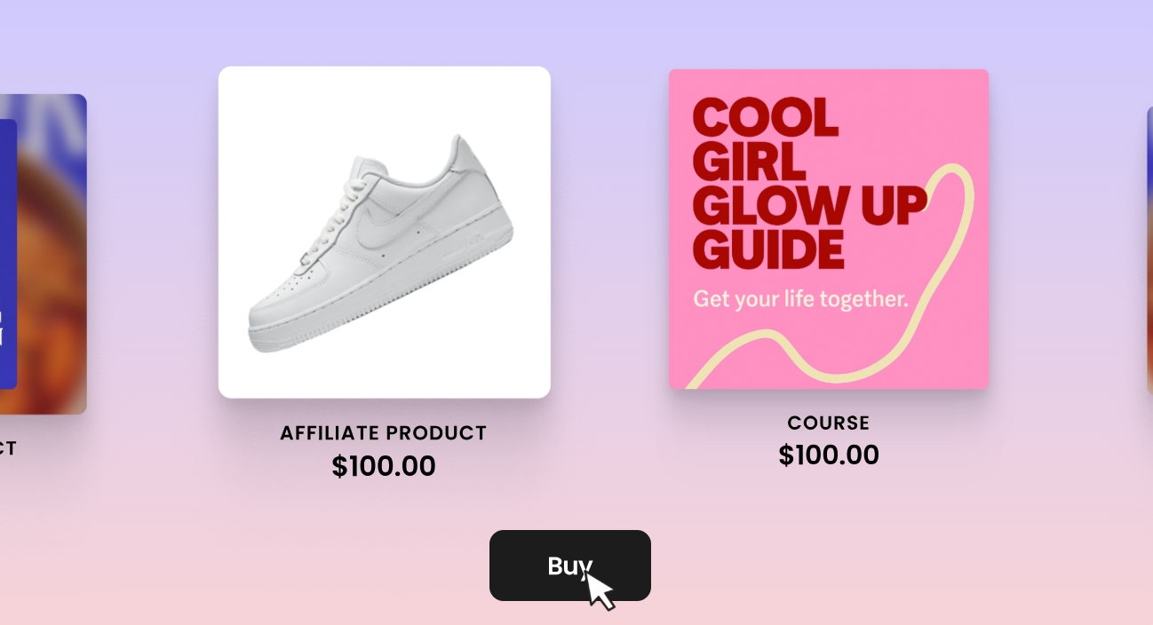 Bán hàng & dịch vụ: Tích hợp shop mini, bán ebook, preset ảnh, đặt lịch hẹn coaching nhanh