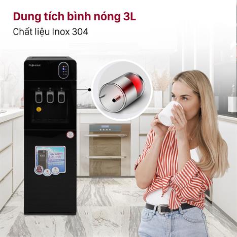 Cây nước nóng lạnh FUJIHOME WD11EC 590W sử dụng chất liệu an toàn cho sức khỏe