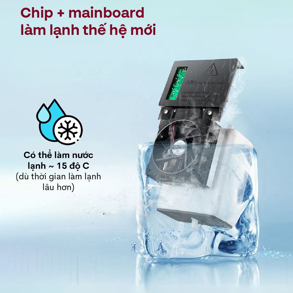 Cây nước nóng lạnh FUJIHOME WD211UE 575W làm lạnh hiệu quả với công nghệ chip điện tử