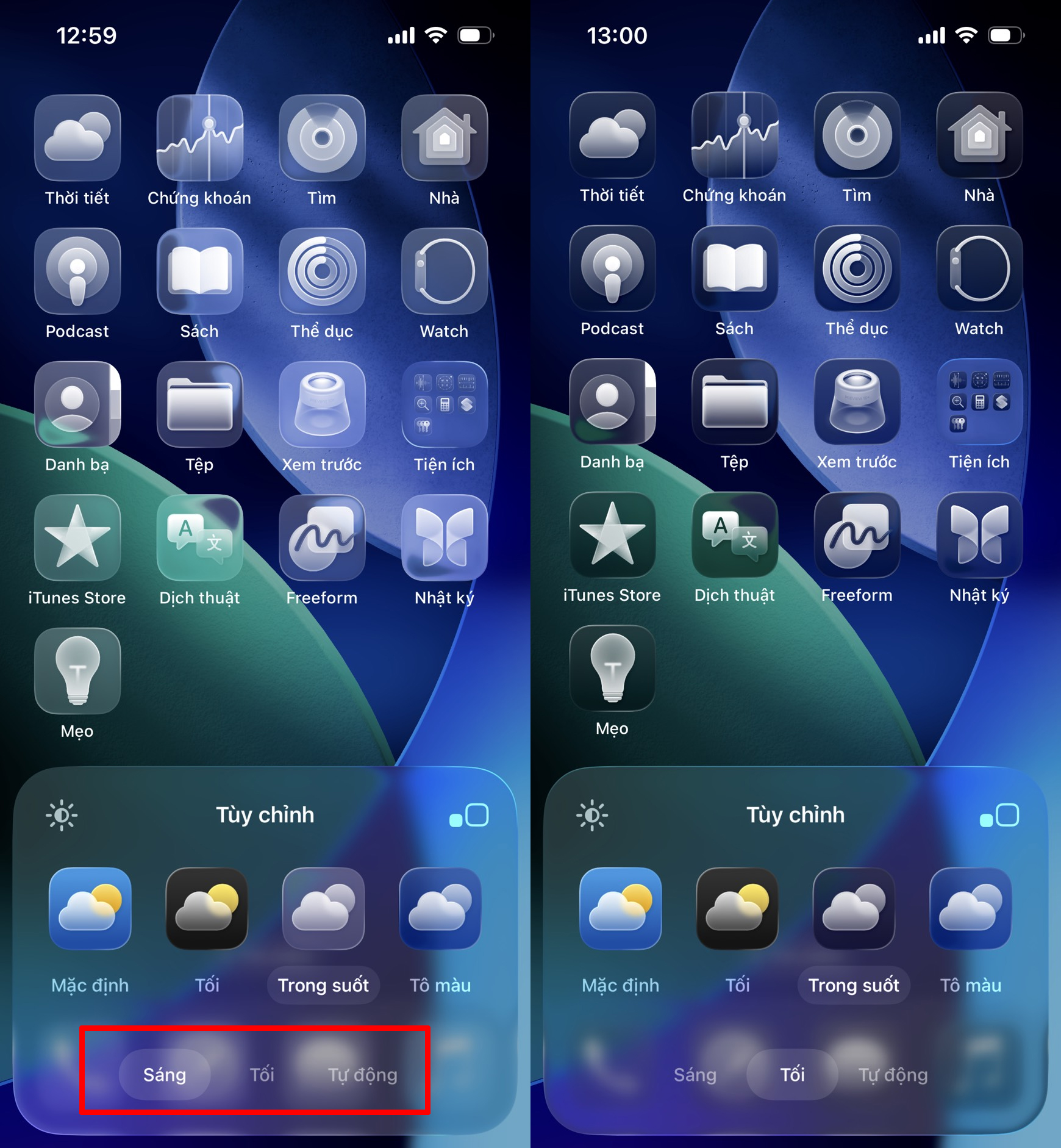 Cách làm icon trong suốt cho iPhone trên iOS 26 Cách làm icon trong suốt cho iPhone trên iOS 26