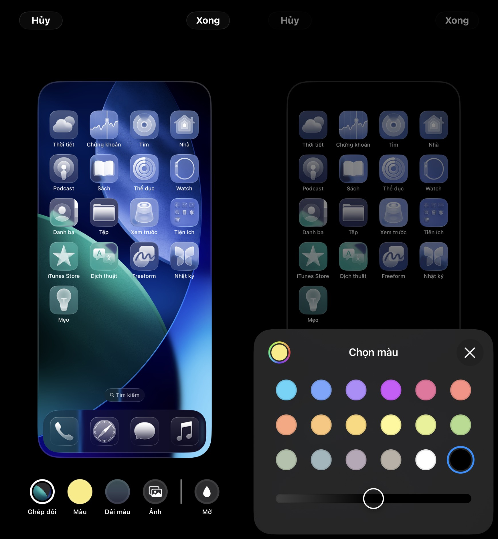 Cách làm icon trong suốt cho iPhone trên iOS 26 Cách làm icon trong suốt cho iPhone trên iOS 26