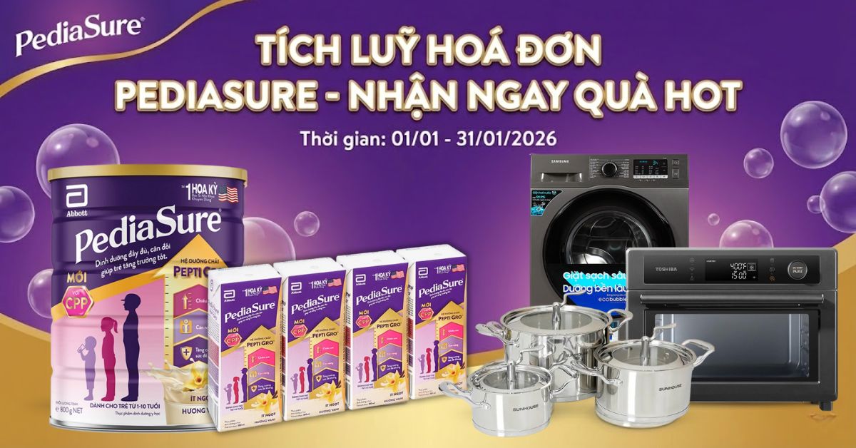Tích luỹ hoá đơn sữa PediaSure
